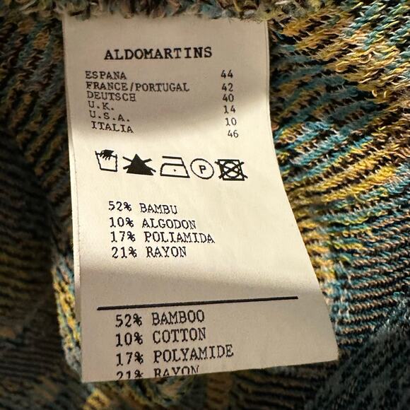 Aldomartins Jacquard Artisan Knit Statement Jacket US 10/EU 44 MadeinBarcelona - Picture 9 of 10